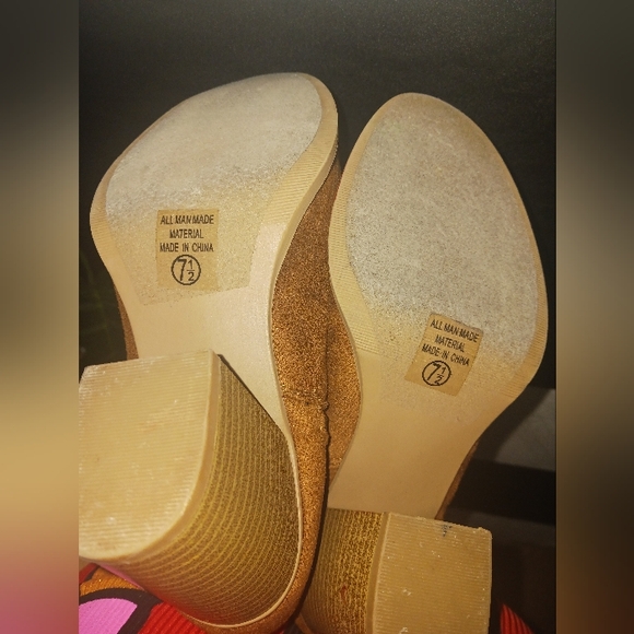 Soda Women tan cognac brown lace up high knee block heeled boots - Picture 13 of 15